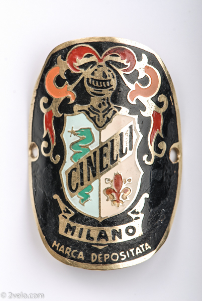 50x43mm vintage 1 sticker head badge for racing bikes CINELLI 