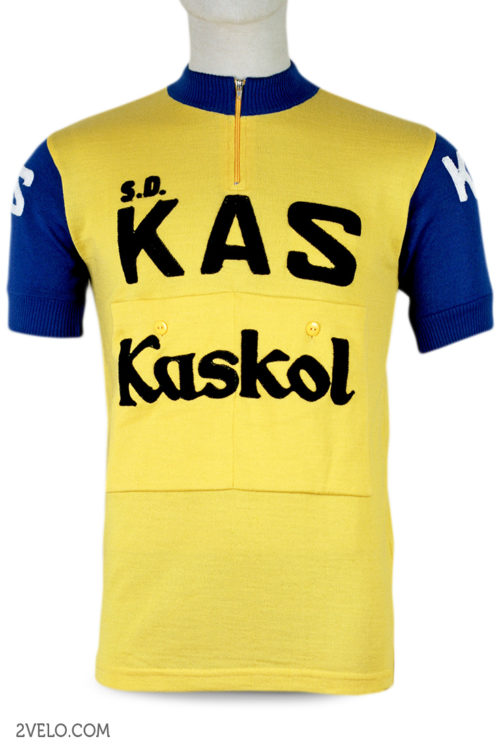 KAS Kaskol - wool cycling jersey with chainstitch embroidery
