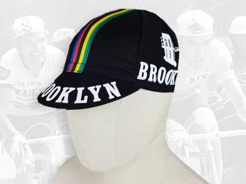 Brooklyn black cycling cotton cap 2VELO