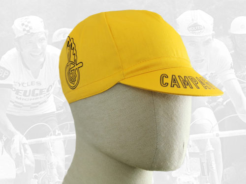 Campagnolo yellow cycling cotton cap 2VELO